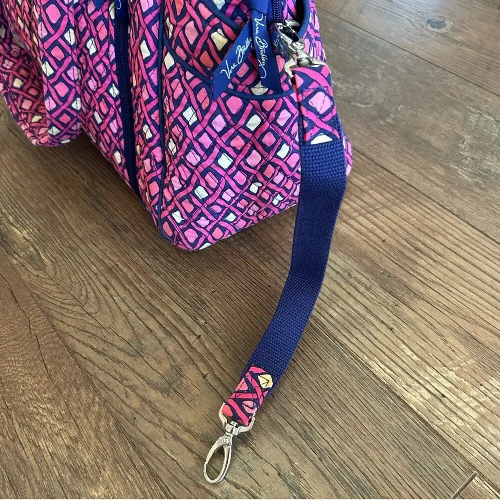 Vera Bradley Stroll Around Baby Bag Katalina Pink Diamonds Pattern